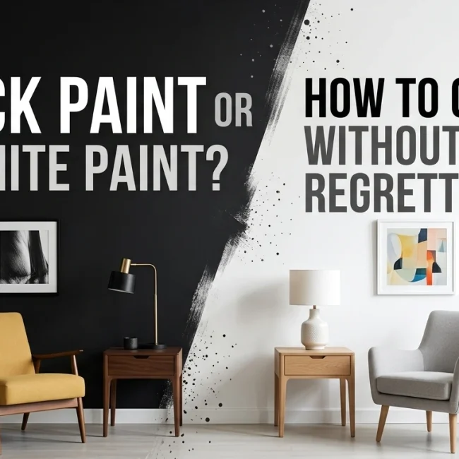 Black Paint or White Paint How to Choose Without Regretting It