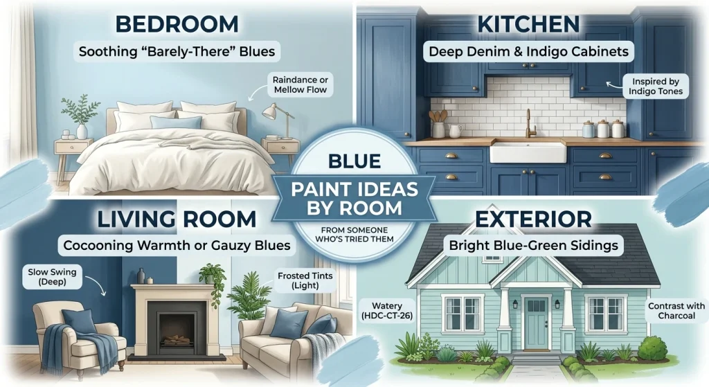 Blue Paint Ideas by Room (From Someone Whos Tried Them)