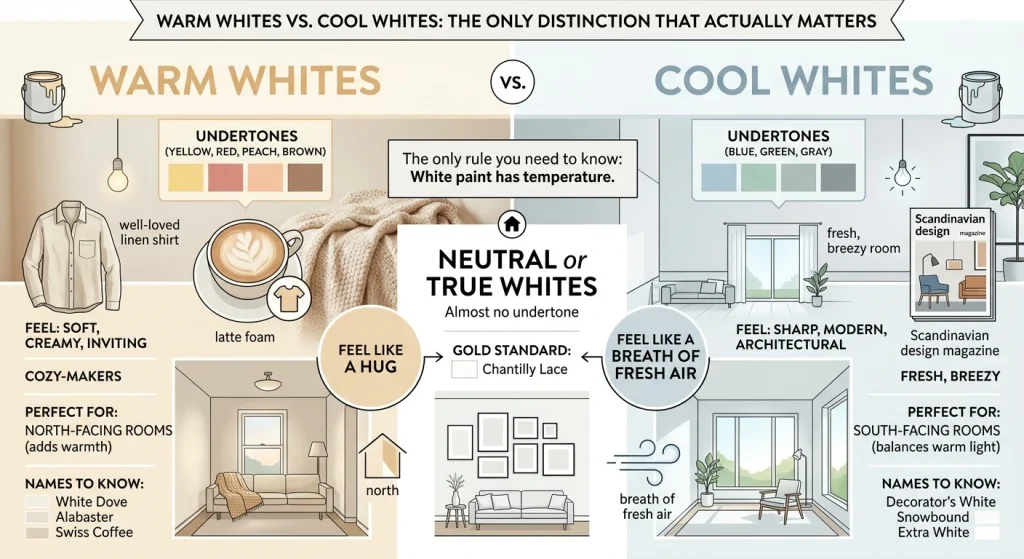 Warm Whites vs. Cool Whites: The Only Distinction That Actually Matters