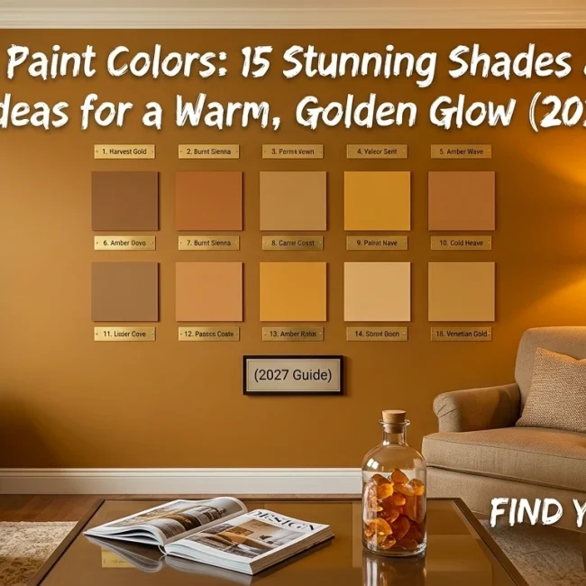 Amber Paint Colors 15 Stunning Shades & Expert Room Ideas for a Warm, Golden Glow (2027 Guide)