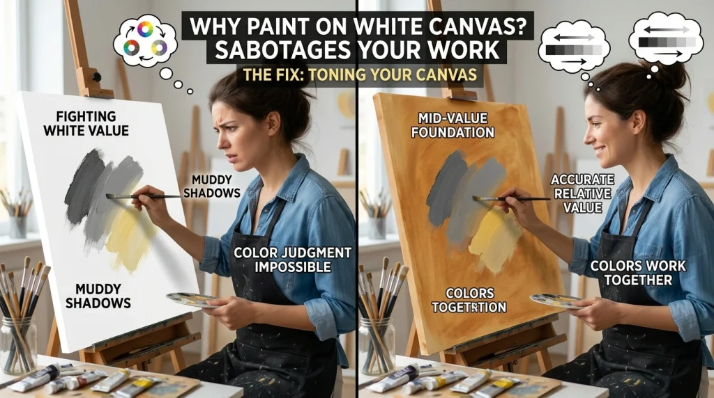 Paint on White Canvas Essential Techniques for Artists